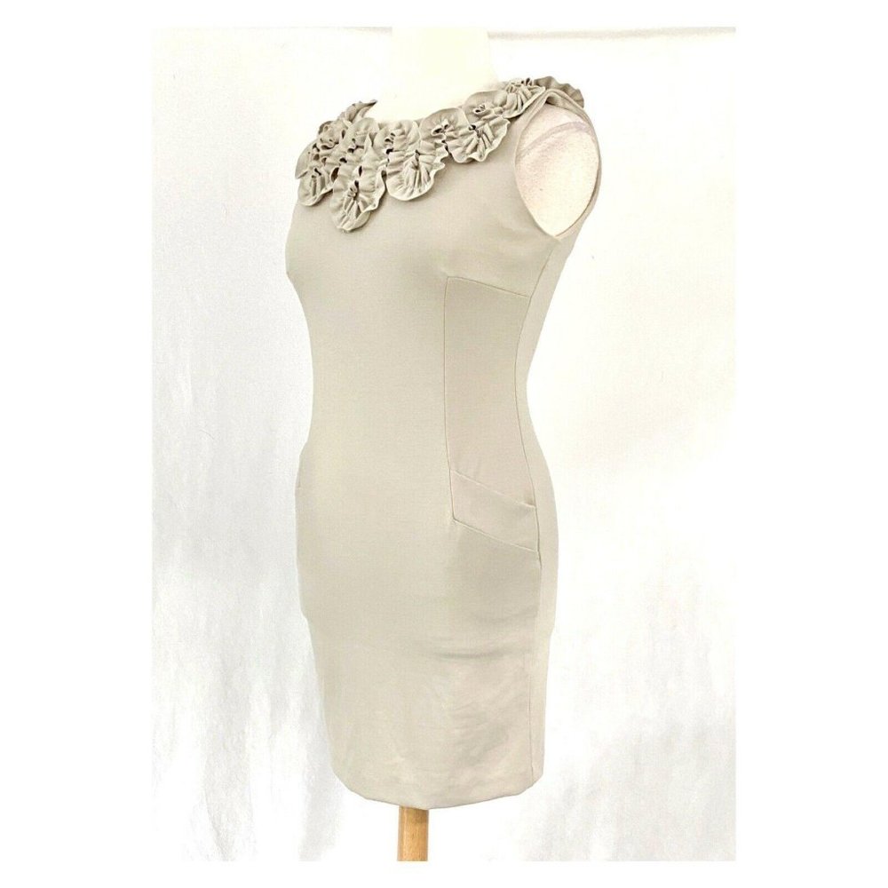 Adrienne Vittadini Rosette Neck Knit Dress - Picture 3 of 7